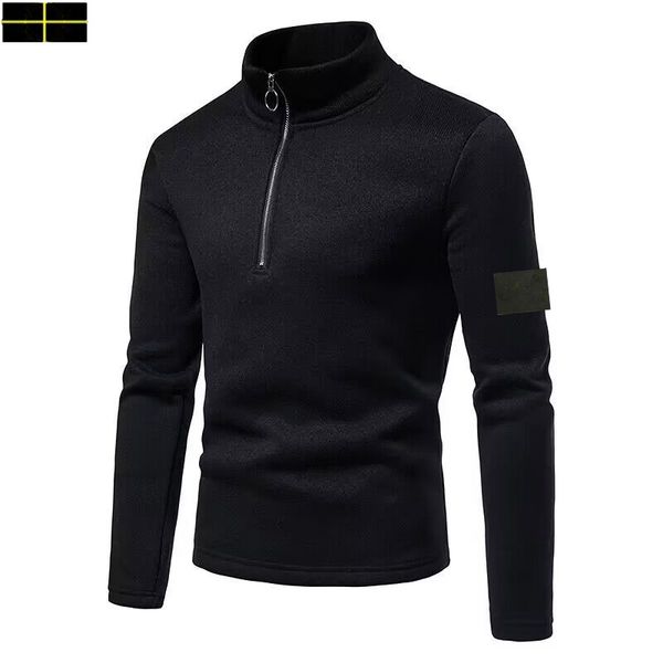 Steinjacke neuer Pullover für Männer und Frauen gestrickt Modescheibenabzeichen bestickt schwarze langärmelige Kleidung Pullover Deckmantel