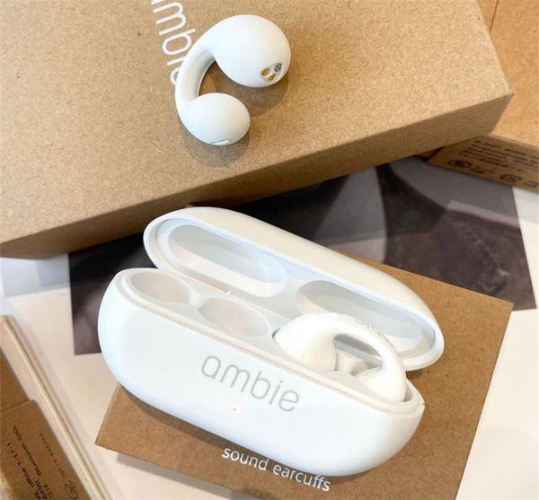 Yeni Ambie Sound Earcuffs Kulak Kemik Kulaklıkları İletim Tip Kablosuz Bluetooth Auriküler Bluetooth DHL UPS FedEx2081904
