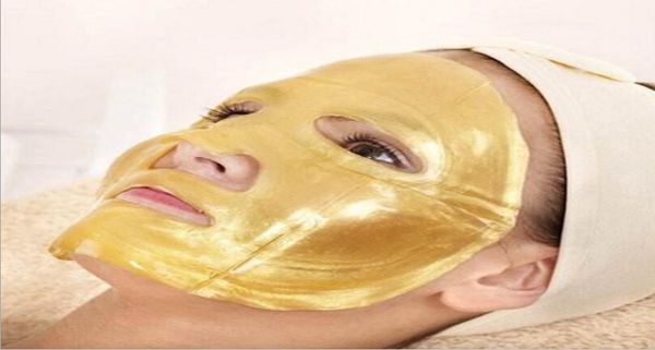 DHL Gold Mask Sheet BioCollagen Maschera facciale Idratante Viso Polvere d'oro Maschera in fogli Cura della pelle6791900