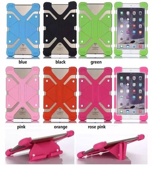 Capas de telefone universal de silicone macio para tablet para 7 8 9 12 polegadas Ipad mini 6 Ipad Pro 11 Air Heavy Duty Suporte protetor à prova de choque Co3470498