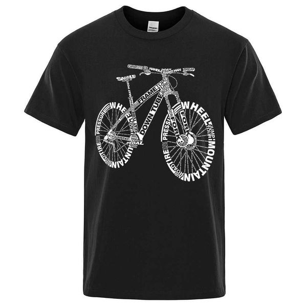 Ciclo de Mountain Bike de roupas masculinas de grandes dimensões de algodão de qualidade