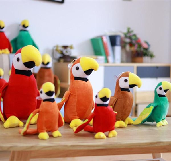 20cm papagaio boneca brinquedo de pelúcia bonito animais de pelúcia brinquedos crianças presentes de aniversário bonecas de alta qualidade whole3304504