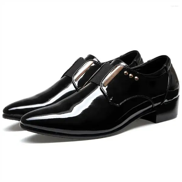Классические туфли 45-46, черные деловые мужские кроссовки на каблуках для мальчиков, спортивные уличные кроссовки S Tenia Tines