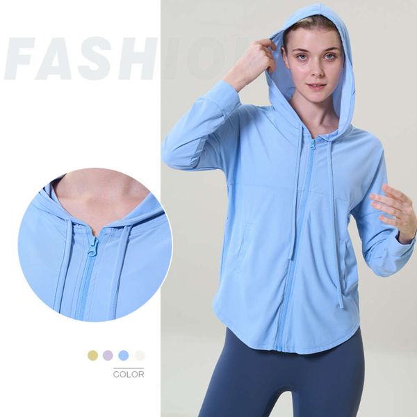 Lu Align Pant Lemon Shirt Fiess Sleeve Workout Long Sport Tops Gym Clothing Women Exercise Running Quick Dry Zipper Yoga Suit Coat Sportswe