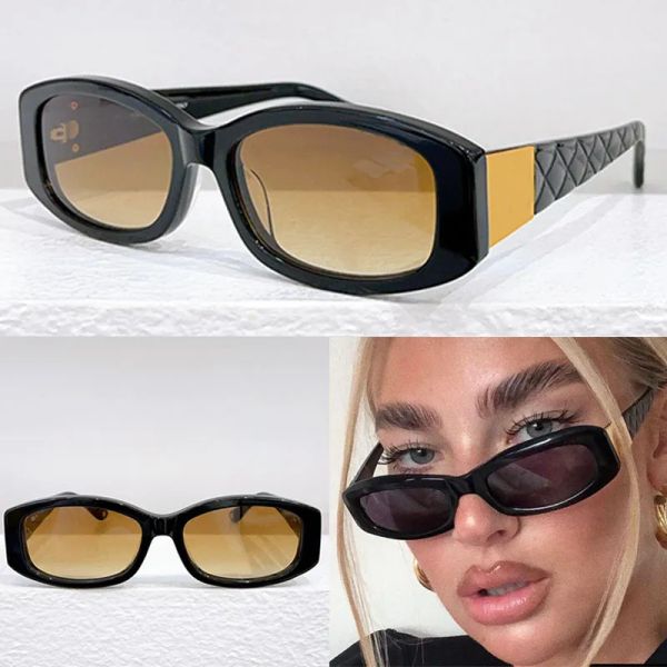 Designer-Sonnenbrille mit hochwertigem 1:1-Reisebrett-Ovalrahmen und gemustertem Metallsymbol C74573 auf den Beinen für modische und sexy Frauen