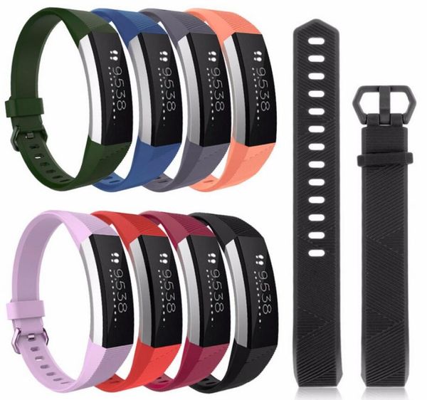 Alta qualidade silicone macio seguro banda ajustável para fitbit alta hr banda pulseira pulseira relógio acessórios de substituição8256049