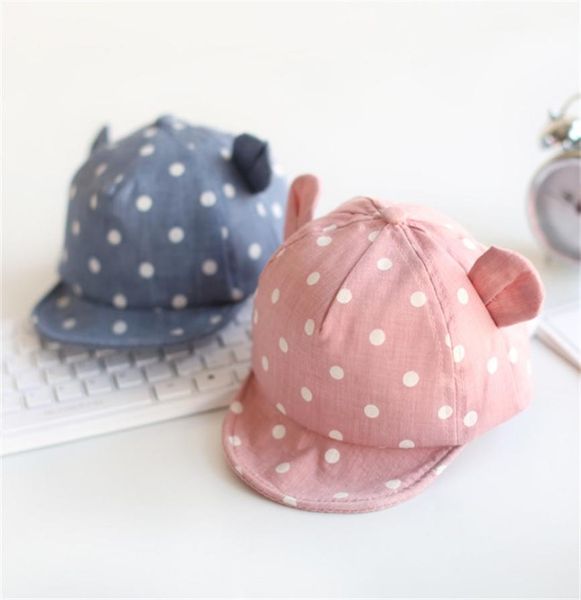 Cappelli da sole per bambini Cappellini per bambini Cappellino per bambini carino Puntino per ragazza Cappello da sole per ragazzi con orecchio per la primavera Puntelli per neonato Berretto da baseball 17392811865