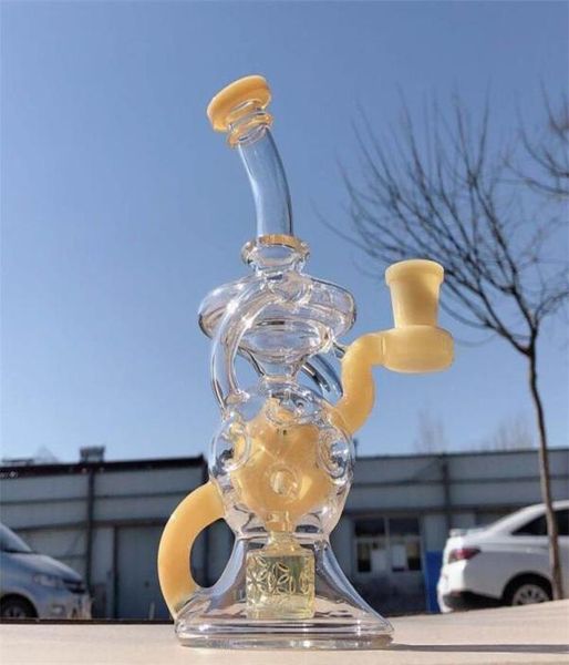 Gerçek görüntüler 145mm eklem boyutu ile dört renk bong fonksiyonel su bongs istikrarlı satır rigs5657743