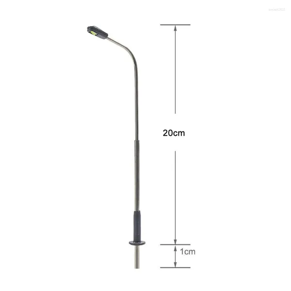 Flaschen 10X Modelleisenbahnlampe 10 Stück/Set Zubehör im Maßstab 1:50 DC/AC 3V Kit Lichtpfosten Straßenset Einzelkopf Langlebig