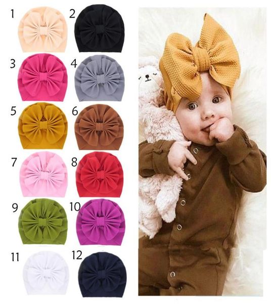 Bowkot-Mützen für Kinder, Indianer-Muslim-Baby-Beanie-Hüte, Haarschleifen-Mütze für Babys, Kinder-Baumwollhauben, Turban-Hüte für Kleinkinder, 7437439