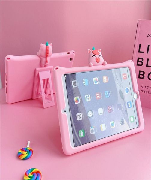 3D Cartoon Niedliche Hülle Für iPad 102 iPad 97 Hülle 2019 Tablet Abdeckung Für iPad mini 1 2 3 4 5Case Fundas Film Einhorn275D7699478