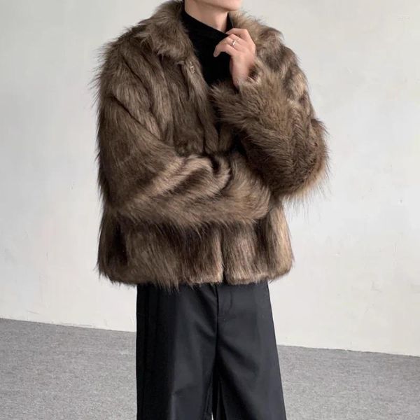 Giacche da uomo Autunno e inverno Cappotto di lana corto caldo di cotone di alta qualità Giacca di pelliccia Moda Tendenza di fascia alta Abbigliamento semplice da uomo
