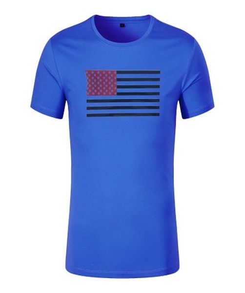 Neues Design Herren-T-Shirt für Fitnessstudios Fitness Bodybuilding fit Shirts Männer Kurzarm Workout männlich Casual Tees Tops mit amerikanischer Flagge7619030