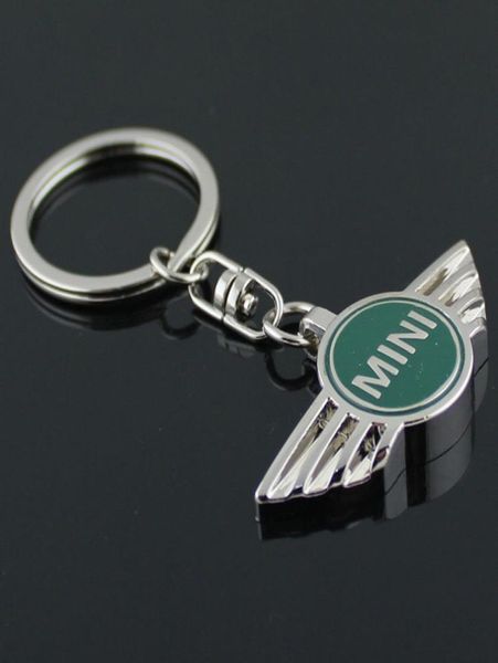 Keychains di Metal Logo per Mini Cooper Car Drain Ring Autobots Angel Wings Brand Sports Mini Symbol keyring7958543