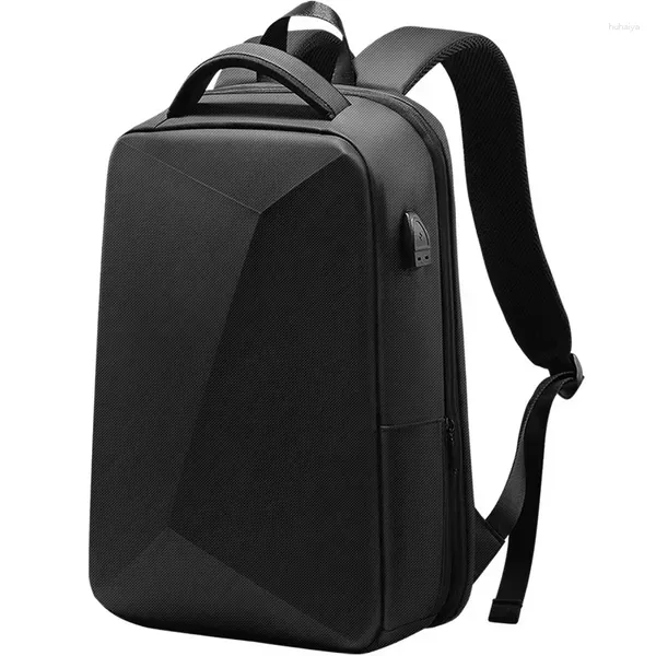 Рюкзак для мужчин, деловой расширяемый, многофункциональный, противоугонный, водонепроницаемый, для ноутбука, рюкзаки без ключа TSA, твердая оболочка, USB-зарядная сумка