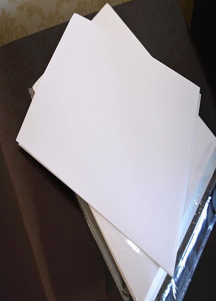 Intero 50 pezzi A4 carta lucida bianca adesiva carta adatta per stampante a getto d'inchiostro4593961