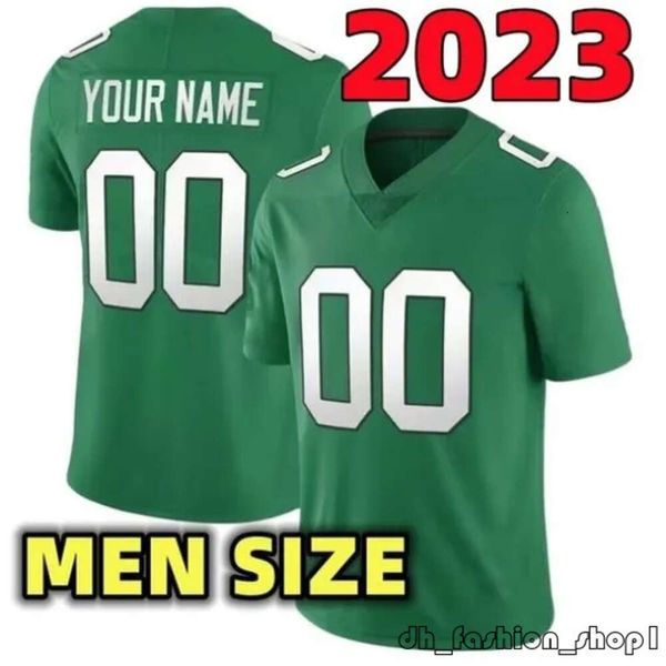 Kelly Green Jason Kelce Jalen Hurts Maglia da calcio Marrone Devonta Smith D'andre Swift Brian Dawkins Haason Reddick Nolan Jalen Carter Goedert Darius Slay Graham 229