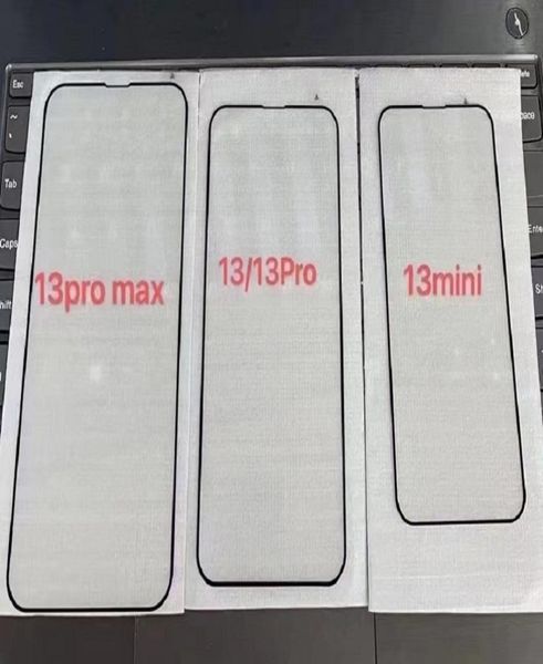 Siyah Çerçeveli Temsilli Cam Tam Kapsama Ekran Koruyucu İPhone 13 13 PRO 13PROMAX XS XR XSMAX Patlama Kanıtı 10'da 10 P8173386