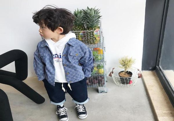 Neue kinder039s frühling Herbst Jungen jacken Mode Mädchen cowboy jacke Baby Kleidung Kinder Clothing5459747