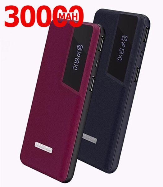 Power Bank 30000 mAh Tragbarer externer Akku Telefon-Ladegerät mit großer Kapazität, Dual-USB für Xiaomi Samsung IPhone PowerBank2088460