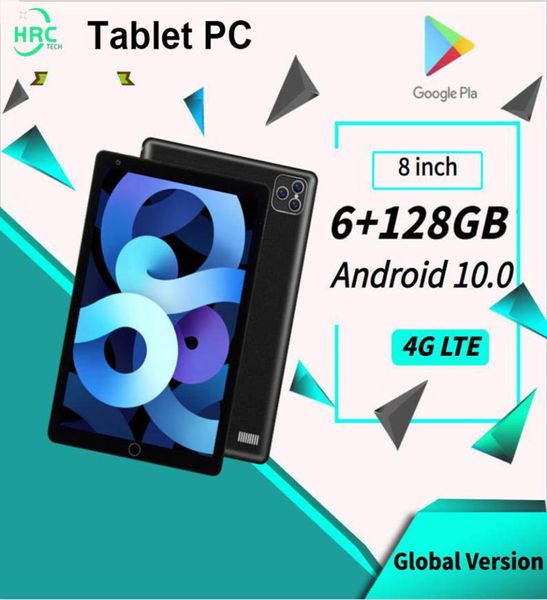 Tablet 8 inç 6GB128GB Tablet Android Tablet PC 5300mAH 10 Çekirdek Tabet Online Sınıf Telefon Çağrı Tablette Pad Pro Tablet3422399