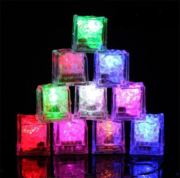 Mini luzes led para festa, cubos de gelo que mudam de cor quadrada, cubos de gelo brilhantes piscando, novidade, fonte de festa 298 r29430262