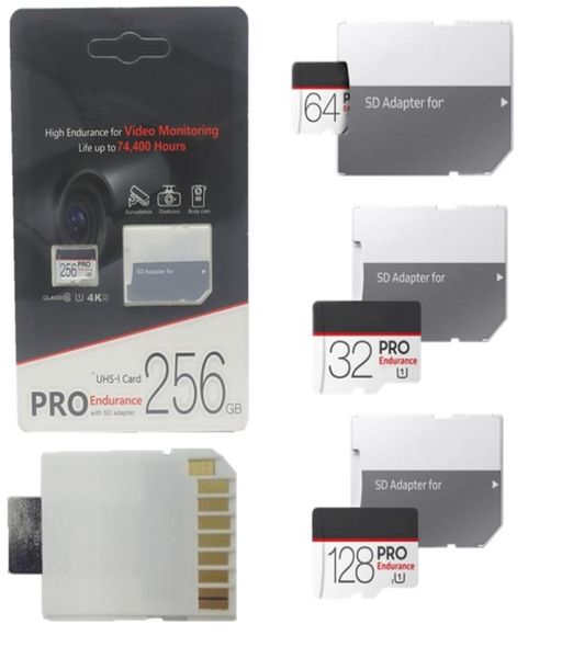 2020 32GB 64GB 128GB 256GB Mikro SD Kart TF Bellek Kartı Sınıfı 10 Yeni Evo UHSI ADAPTÖRÜ PAKET PAKETİ 30PCS2319646