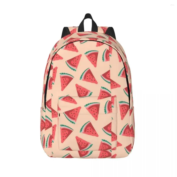 Mochila Wattermelon Dos Desenhos Animados Estudante Fruta Bonito Mochilas Macias Engraçado High School Bags Camping Designer Mochila Presente de Natal