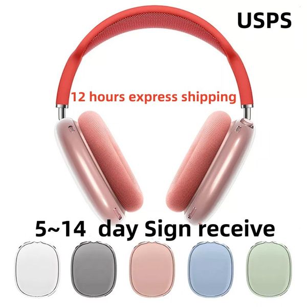 Per auricolari Bluetooth Airpods Max Accessori per cuffie Custodia protettiva impermeabile in silicone solido TPU trasparente Cuffie AirPod Maxs