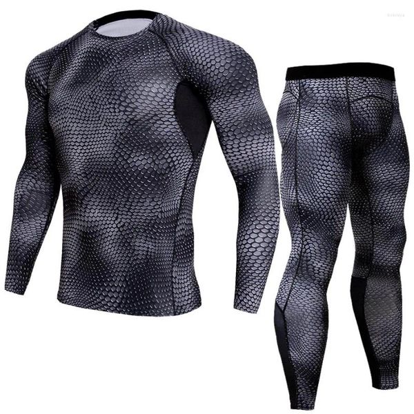 Мотоциклетная одежда, быстросохнущий костюм, мужская одежда для фитнеса, дышащие колготки с длинными рукавами для бега