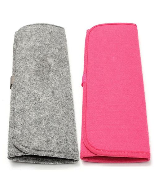 Resistente ao calor ferros de ondulação do cabelo alisador saco de armazenamento bolsa portátil viagem dobrar ferramenta estilo do cabelo caso protetor esteira pad9376201