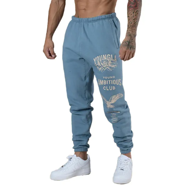 Hosen Herbst Winter Joggers Track Hosen Männer laufen Jogginghosen Fitness Sport Training Hosen Männliche Baumwolldruck Sportbekleidung Bottom