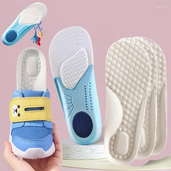 Calzini da donna 2 pezzi Solette in memory foam per bambini per bambini Traspirante Piede piatto Supporto per l'arco ortopedico Sport Scarpe da corsa Fodere per cuscinetti Strumento per la cura