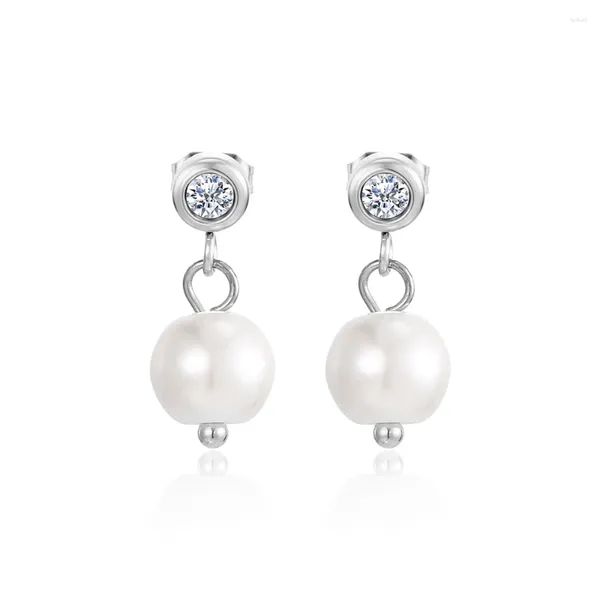 Ohrstecker Mode Imitation Perle Ohrstecker Zirkonia Frau Mädchen Ohrring Charme Party Schmuck