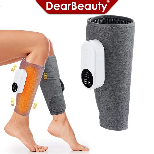 3 modalità Smart Leg Massage Vibrazione Riscaldamento Compressione dell'aria Massaggiatore Wireless Electric Foot Pressure Care 240305