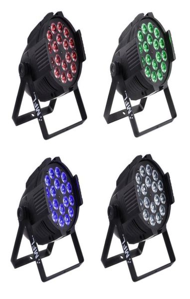 LED Multi Par Can Par 64 Interior Led Wash DJ luz 18X15W RGBAW 5 em 1 DJ festa iluminação de palco2698275