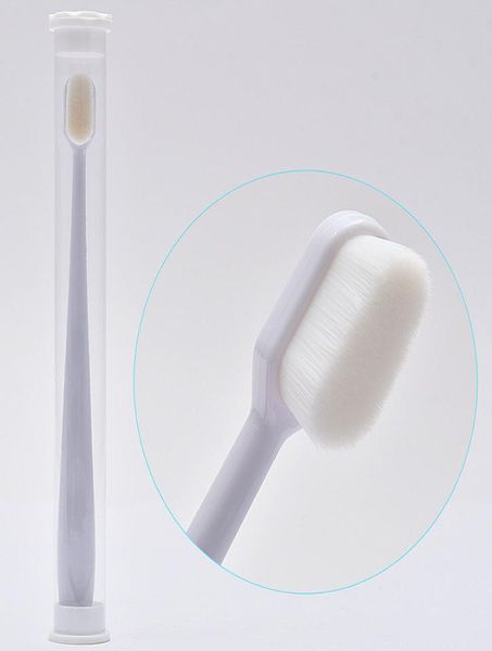 Micro nano escova de dentes 22000 cerdas flocadas escova de onda de fibra macia cuidado eficaz para gengivas sensíveis3005641
