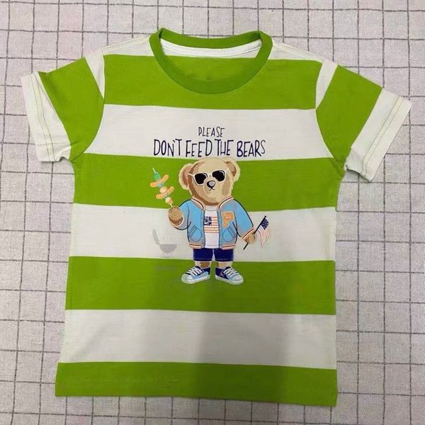 T-shirt per bambini Bear Womens Designer Designer Polo magliette per bambini Cotton Boys Girls Summer Stilist Tops Tops Childre