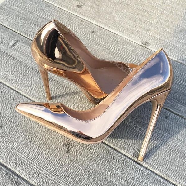 Designer-Absätze, High-Heels-Schuhe für Damen, Designer-Slingback-Absatz, Designer-Damenschuh, Designer-Schuhe, Damen-Sandalen, glänzend matt, spitzer Zehenbereich, Schwarz, Weißgold, 35–43