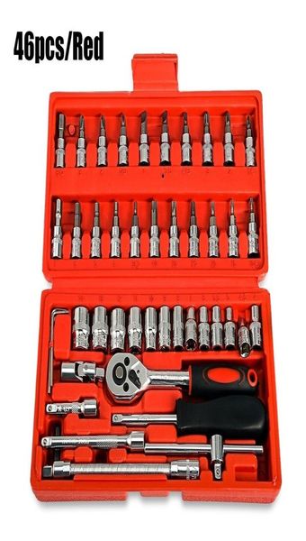 46pcs53pcs kit de ferramentas de reparo de motocicleta e automóvel kit de chave de catraca2735430