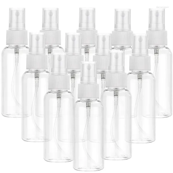 Garrafas de armazenamento 10pcs 10/20/30/50/60 / 100ml frasco vazio recarregável bomba de névoa fina perfume óleo essencial atomizador garrafa de spray de viagem atacado