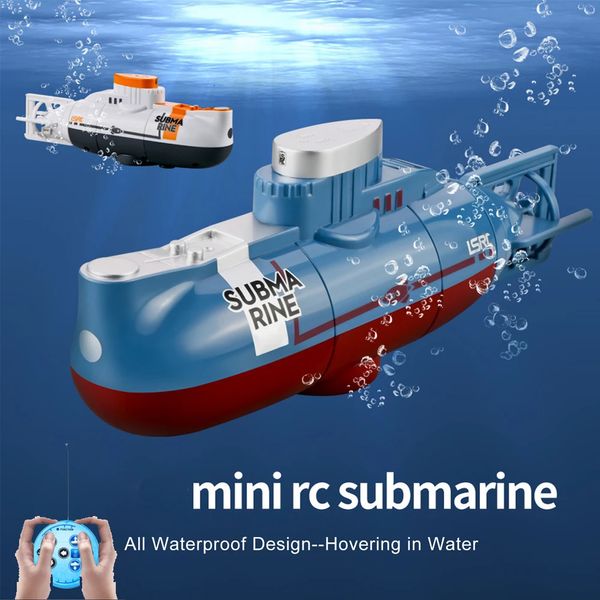 Mini Rc Boot U-Boot 0,1 Ms Geschwindigkeit Fernbedienung Boot Wasserdicht Tauchen Spielzeug Simulation Modell Geschenk für Kinder Jungen Mädchen kind 240307