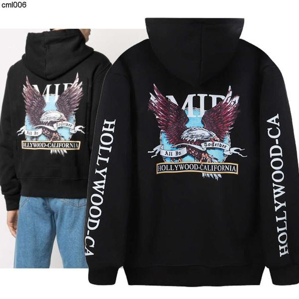 Designer Hoodie Homens Hoodies Moletom Pano Bordado Pintado à Mão Fluxo Pintura Impressão Moletons Suéteres Hoodys Qcqj