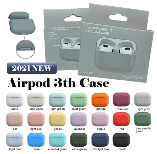 più recente per apple airpods 3rd airpods 4 cover custodia in silicone accessori per auricolari cover pelle3809521