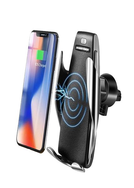 Caricatore wireless per auto con bloccaggio automatico Carica rapida da 10 W per smartphone Huawei P30 Pro Supporto per telefono con sensore a infrarossi Qi4282304