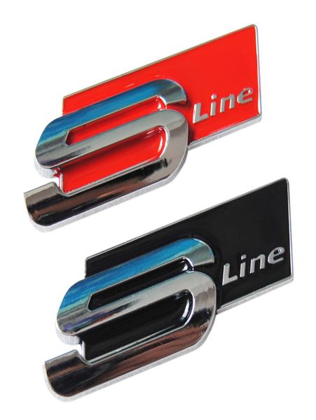 Adesivo per auto in metallo 3D Sline S LINE Parafango laterale Baule posteriore Badge Emblem Decal per A1 A3 A4 A6 S3 Q3 Q5 S5 S4 S6 S8 TT RS4 Q78091250