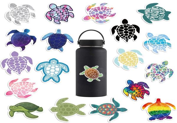 Nuovo più basso Arrivo 41pcs Sea Turtle Auto Adesivi Doodle Siding Laptop Chitar Adesivi impermeabili A101620520