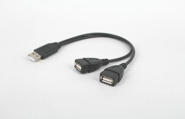 Usb 20 um macho para 2 duplo usb fêmea jack y divisor hub cabo de alimentação adaptador usb cable5458594