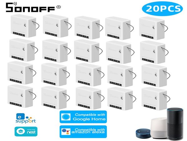 SONOFF Mini R2 DIY Zwei Weg Smart Switch Automatisierung Stimme Fernbedienung Wifi Schalter Relais Modul Arbeit Mit Alexa Google hause5606218