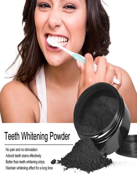 Clareamento dos dentes em pó carvão ativado oral removedor de manchas em pó pasta de dente branqueador black6941671
